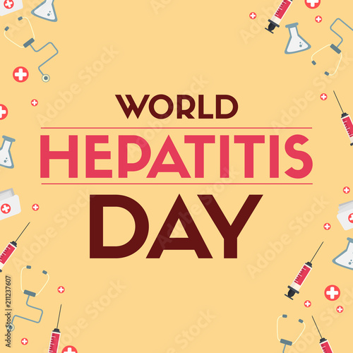 World hepatitis day design banner