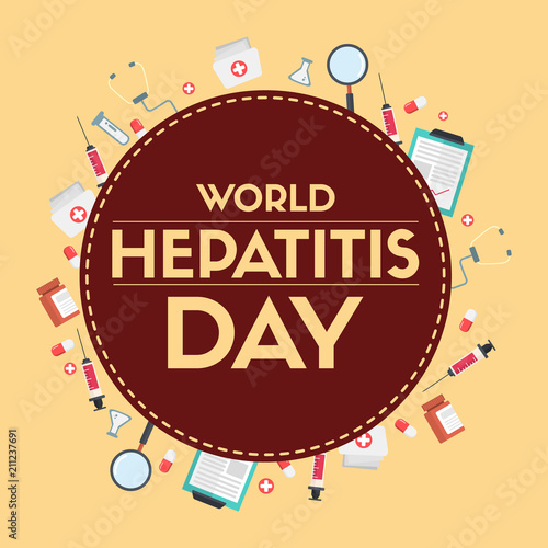 World hepatitis day design banner