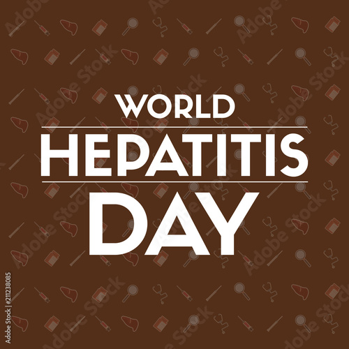World hepatitis day design background