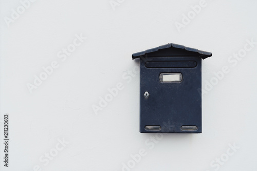 Mailbox on the white wall