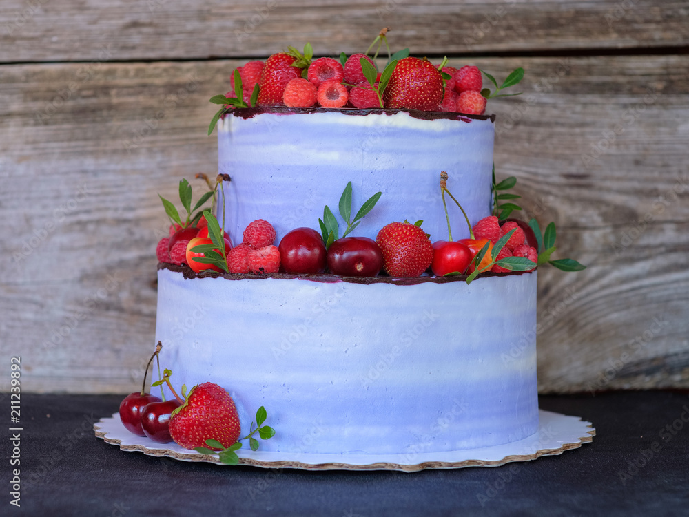 strawberry cake | life with three boys and a splash of purple!