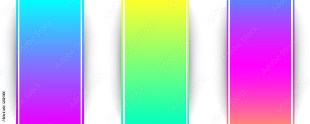 Colorful spectrum backgrounds templates.