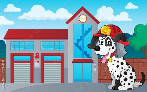Firefighter dog theme 3
