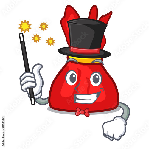 Magician wrapper candy mascot cartoon
