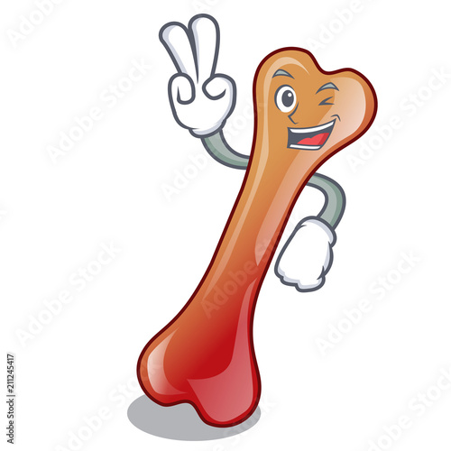 Two finger bone jelly candy character cartoon