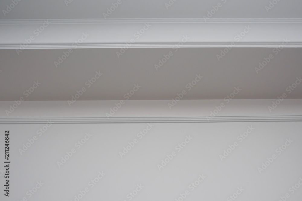 Detail of a flat ceiling edge Detail of a flat ceiling edge