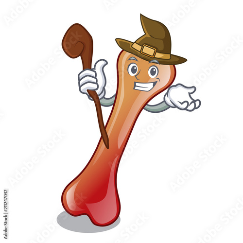 Witch bone jelly candy mascot cartoon