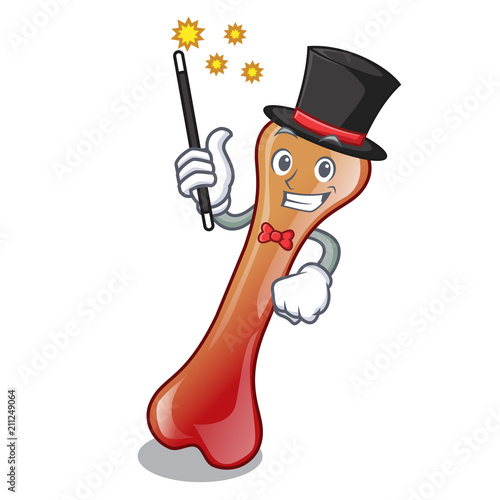 Magician bone jelly candy mascot cartoon