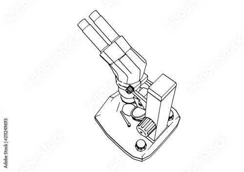 vector outline microscope