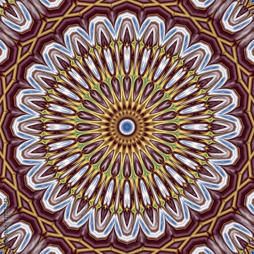 Abstrakt polygonal mandala grafik © jhantares