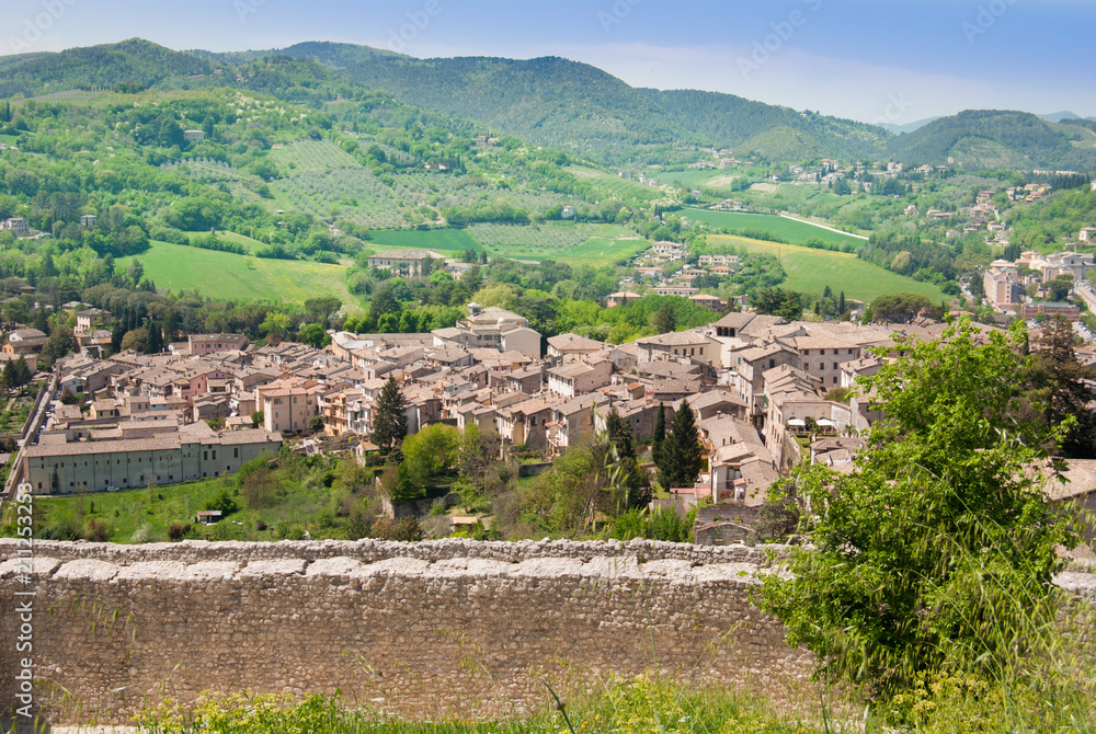 Part of the panorama from Albornoziana castle