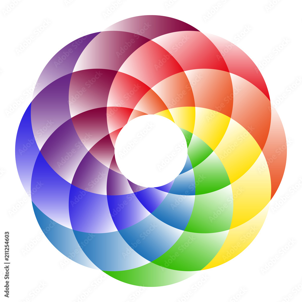 Fototapeta premium Rainbow Circle Logo