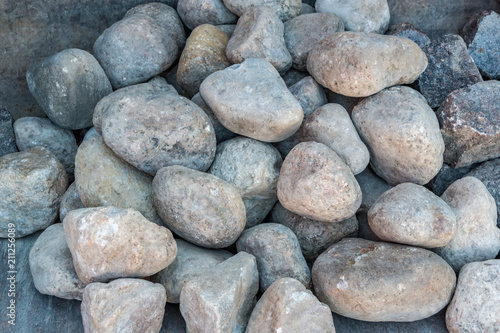 Stones for construction work. Background