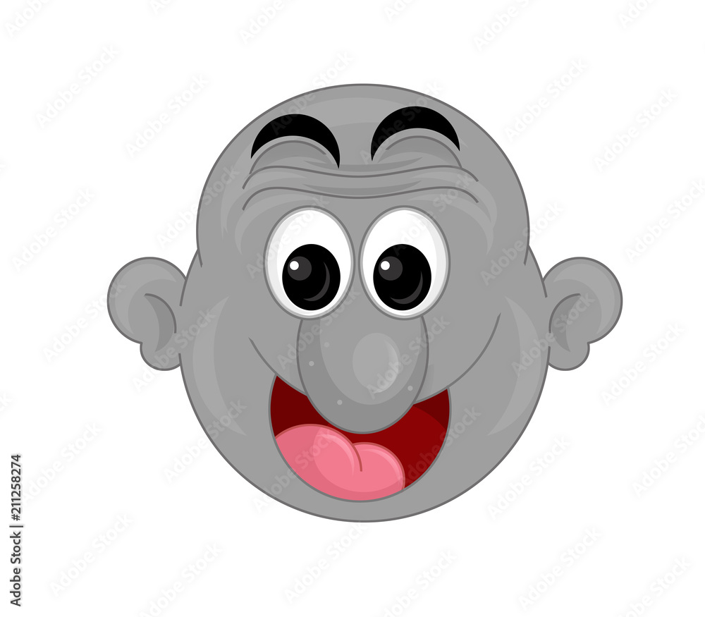 cartoon scene with face expression on white background - illustration for children cartoon scene with face expression on white background - illustration for children