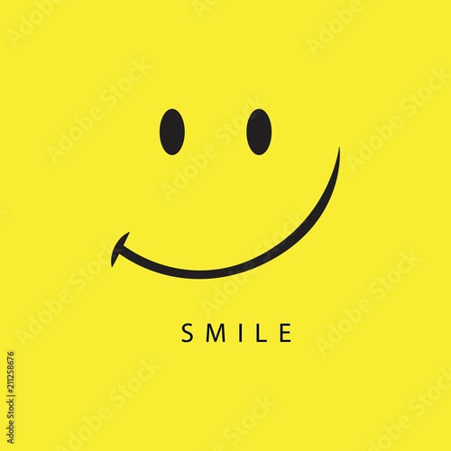 Smile Vector Template Design Illustration