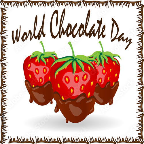 Red berry strawberry dipped in melting dark chocolate, fruit, fondue recipe, valentine concept, transparent,