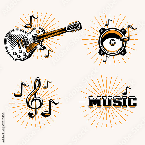 Set of music symbols