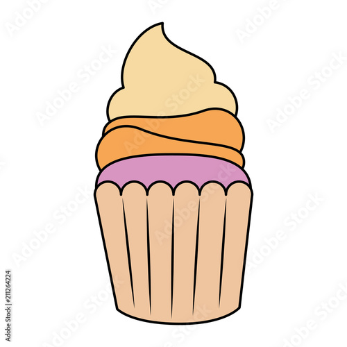 sweet cupcake pastry icon