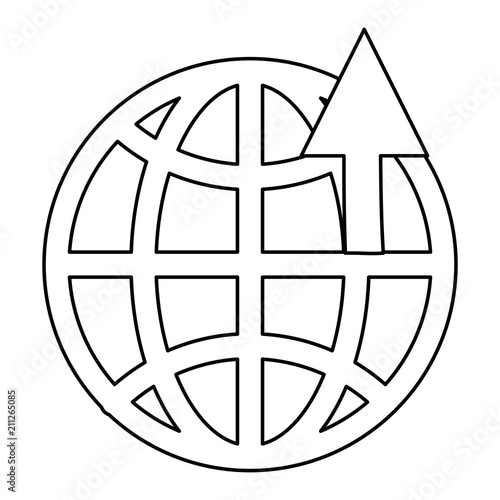 sphere planet isolated icon