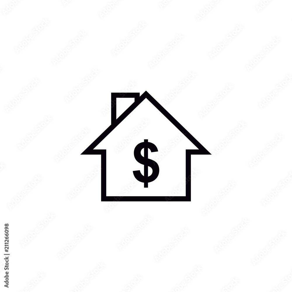 Estate home vector icon Estate home vector icon