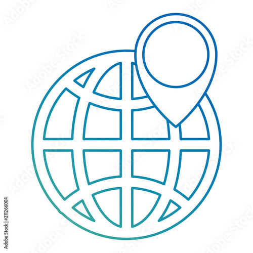 sphere planet with pin pointer
