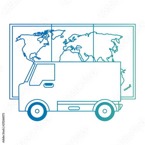 delivery van with paper map