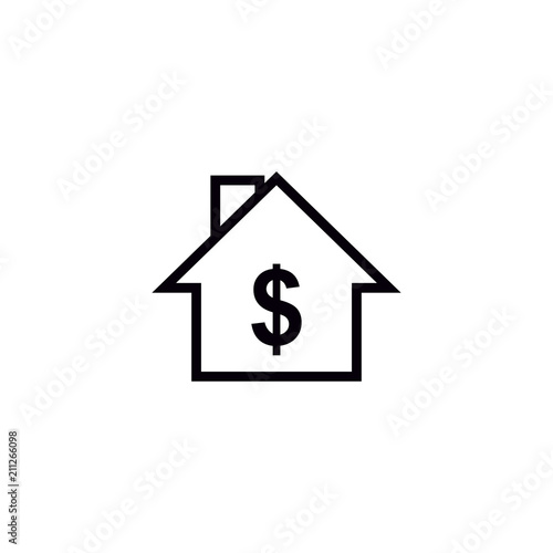 Estate home vector icon