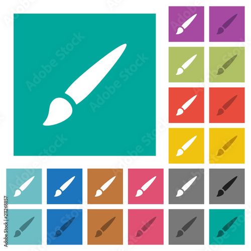 Free Download Brush square flat multi colored icons - GFXLoad