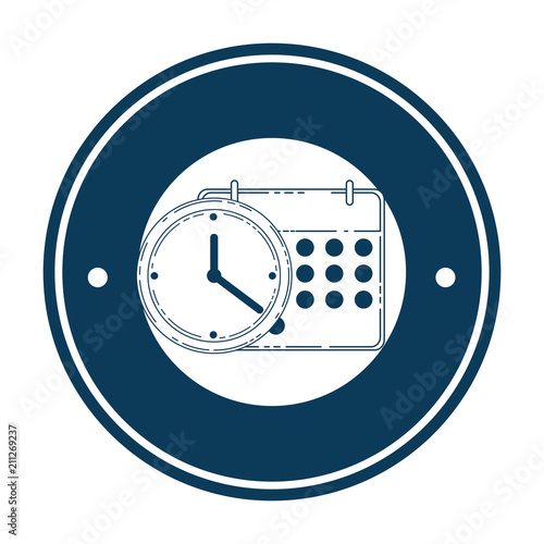 calendar reminder with time clock