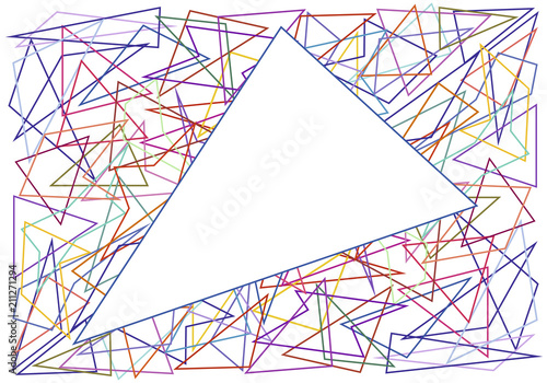 Abstract frame of geometric shapes