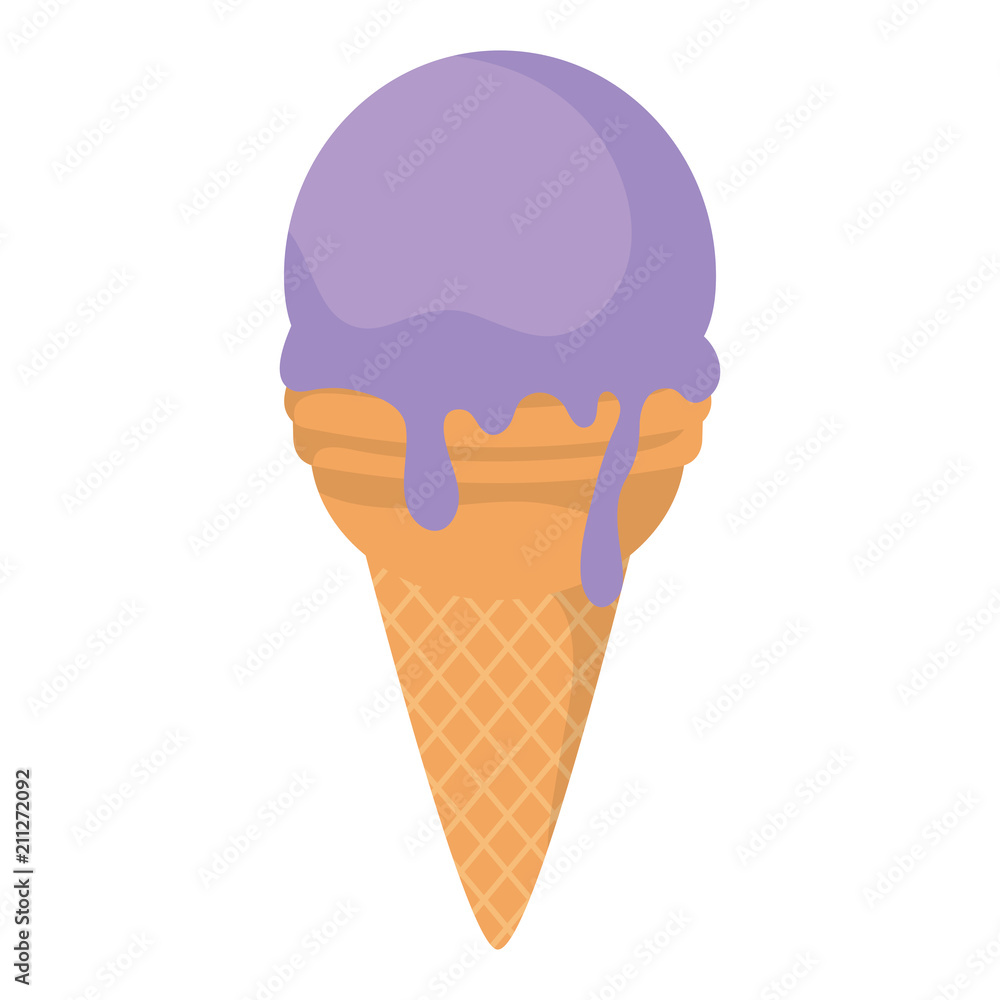 ice cream cone icon over white background, vector illustration ice cream cone icon over white background, vector illustration