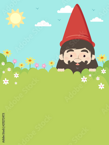 Gnome Garden Invitation Ill...