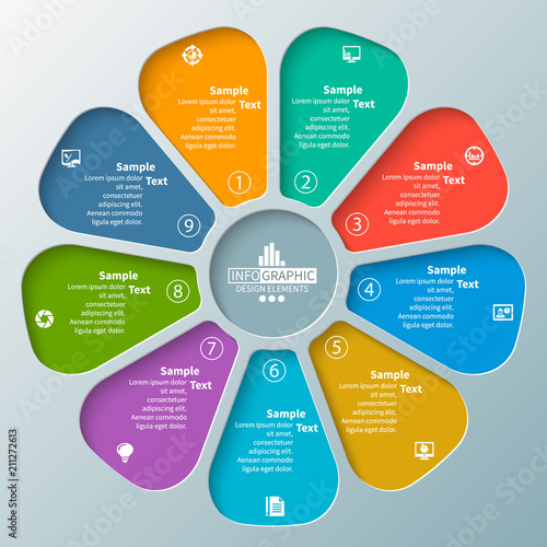 Abstract 3D Paper Infographics