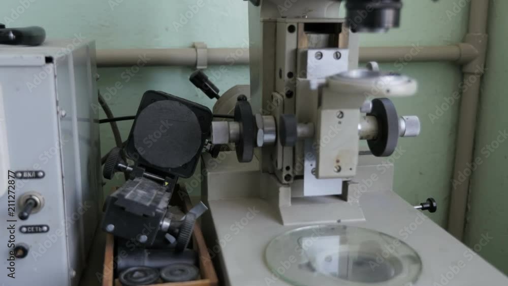 Old microscope and research equipment in the lab
Old microscope and research equipment in the lab