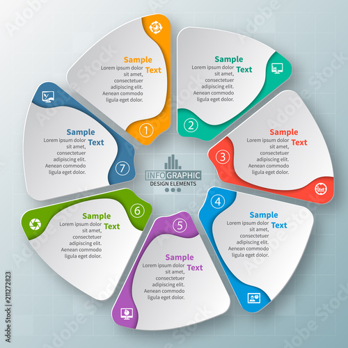 Abstract 3D Paper Infographics