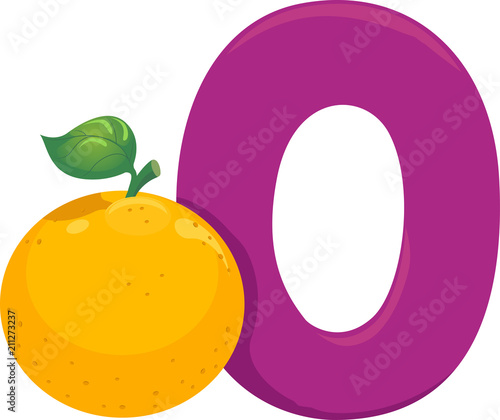 O for Orange Illustration