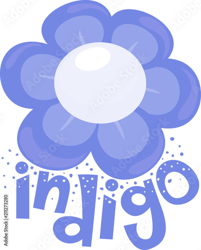 Flower Color Indigo Illustr...