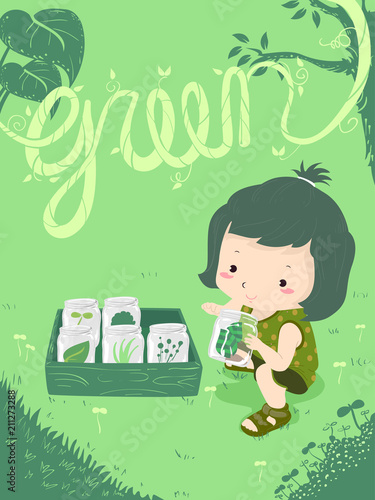 Kid Girl Nature Color Hunt ...