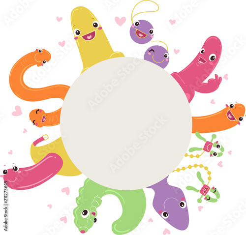 Mascot Sex Toys Woman Board Illustration