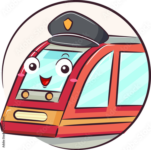 Mascot Train Driver Illustration