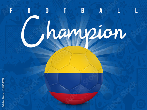COLOMBIE - CHAMPION FOOTBALL 