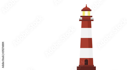 faro, segnale, salvezza, simbolo, vettoriale