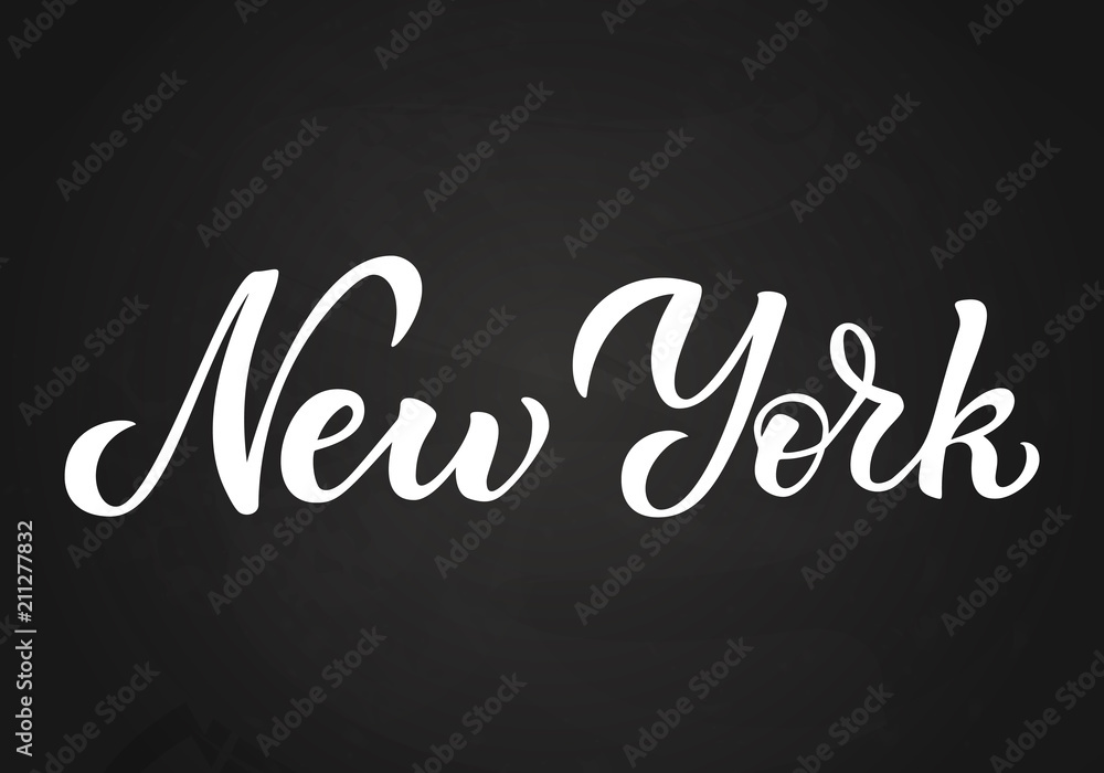 Obraz premium New York lettering.