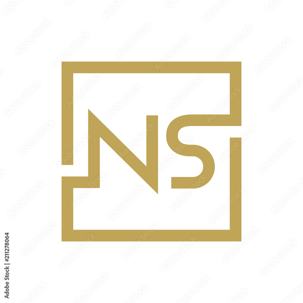 two letter logo line square NA TO NZ two letter logo line square NA TO NZ