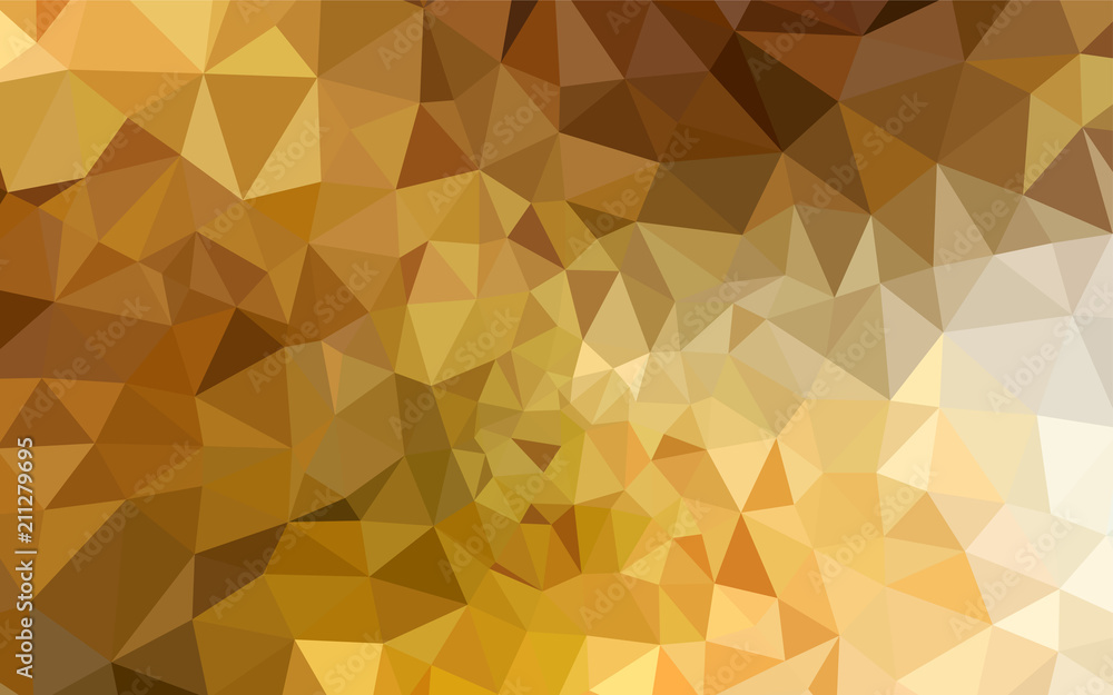 Light Orange vector polygon abstract background. Light Orange vector polygon abstract background.