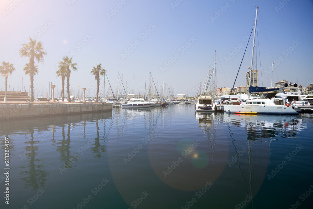 Alicante Marine with a sunshine