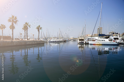 Alicante Marine with a sunshine