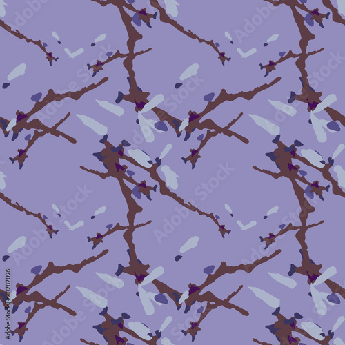 Camo background in different shades of violet and brown colors
