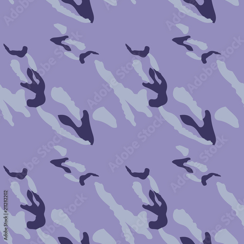 Camo background in different shades of violet and purple colors