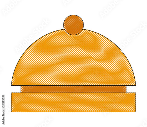 hotel bell reception service alert vector illustration drawing